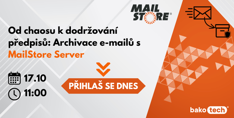 Od chaosu k dodržování předpisů: Archivace e-mailů s MailStore Server